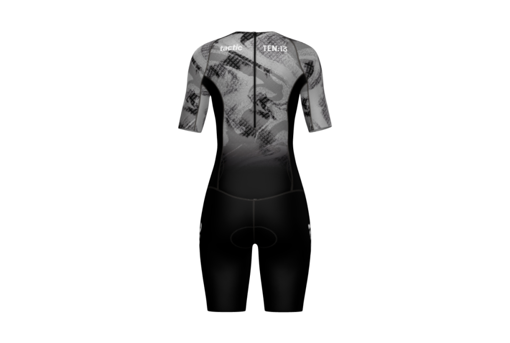 Tactic Custom Women SS Trisuit with Rear Zip